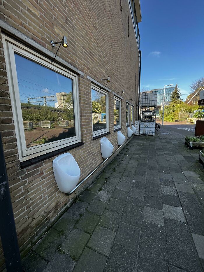 Amsterdam Has Urinals Out In The Open On This Public Street