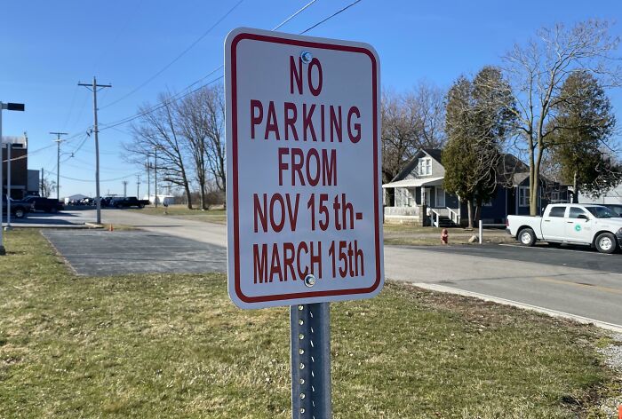 This Parking Spot You Can’t Park In For 4 Months Out Of The Year