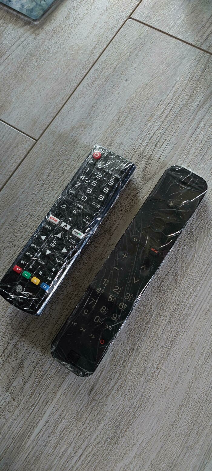 My Grand Mother Put Saran Wrap On Her Remote Controller