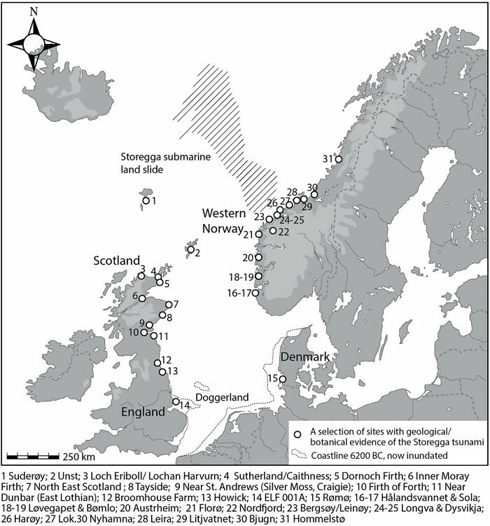 Evidence Of The Storegga Tsunami That Struck The UK And Norway 8000 Years Ago