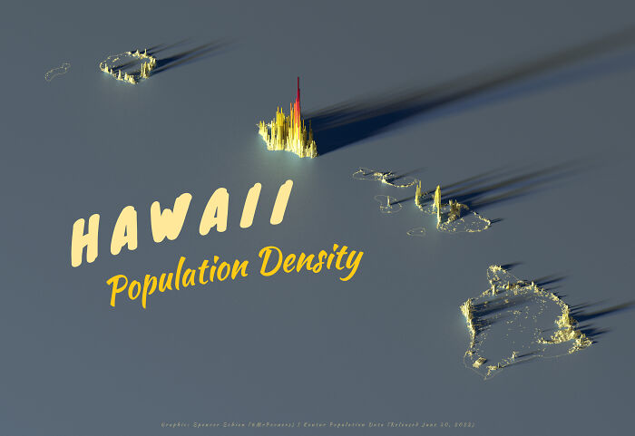 A Population Density Map Of Hawaii