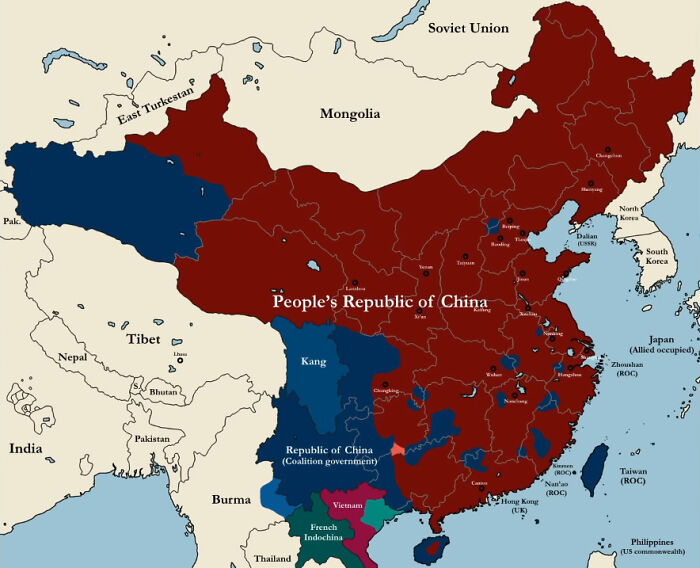 Situation On December 7th 1949, The Commonly Accepted 'End' Of The Chinese Civil War, When The Roc Capital Was Officially Relocated To Taipei After The Fall Of Chongqing The Week Prior. Despite This, Fighting Would Continue For Years, And The War Never Truly Ended