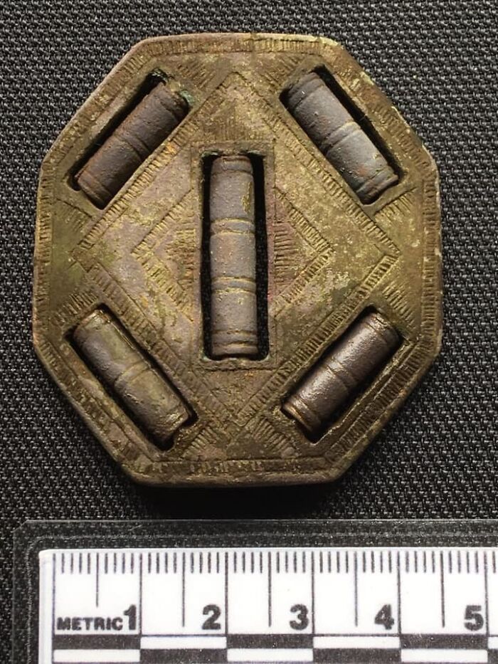 Found 32cm Under Surface In Horse-Plowed Field, Norway. Reads Copper/Bronze