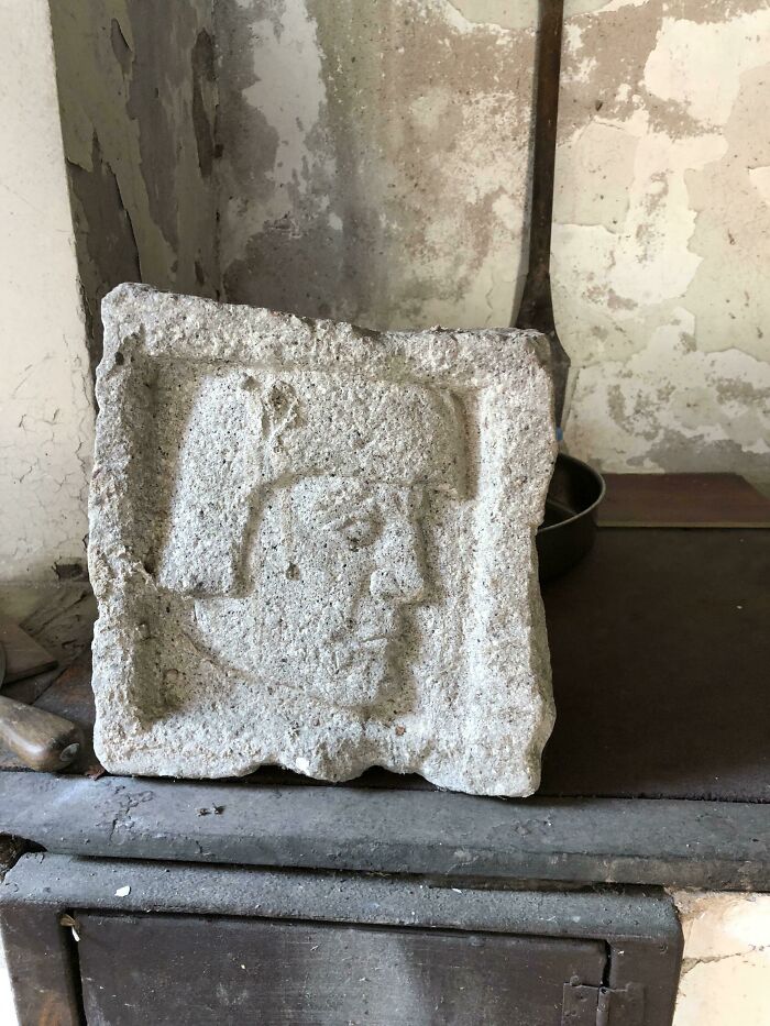 Former Owners Left This At The House. We Live Near An Ottoman Fortress And Where A Roman Road Went