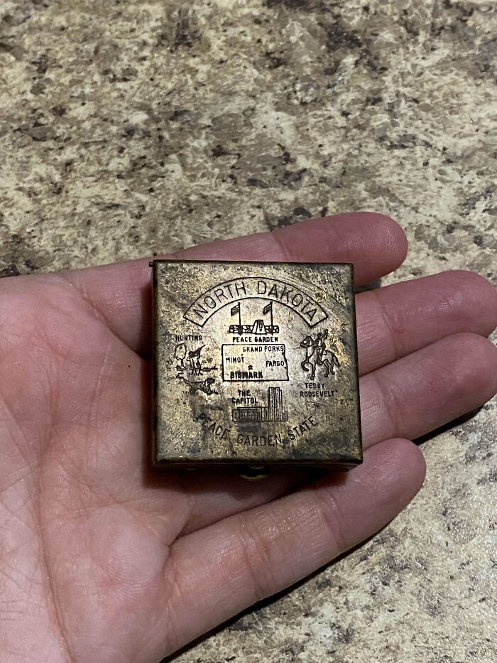 I Was Given This. I Have No Idea What It Is. Metal Square Box
