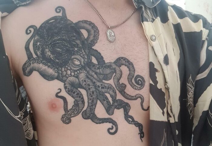 My Healed Space Octopus, Done By Merry Morgan At Northgate Tattoo, Bath