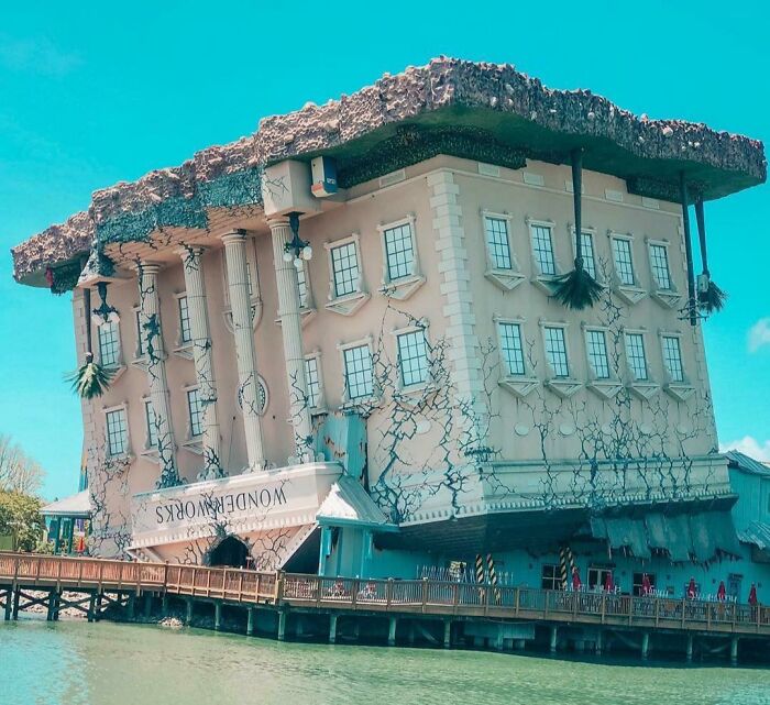 This Building I Saw While On Vacation Is Made To Look Upside Down