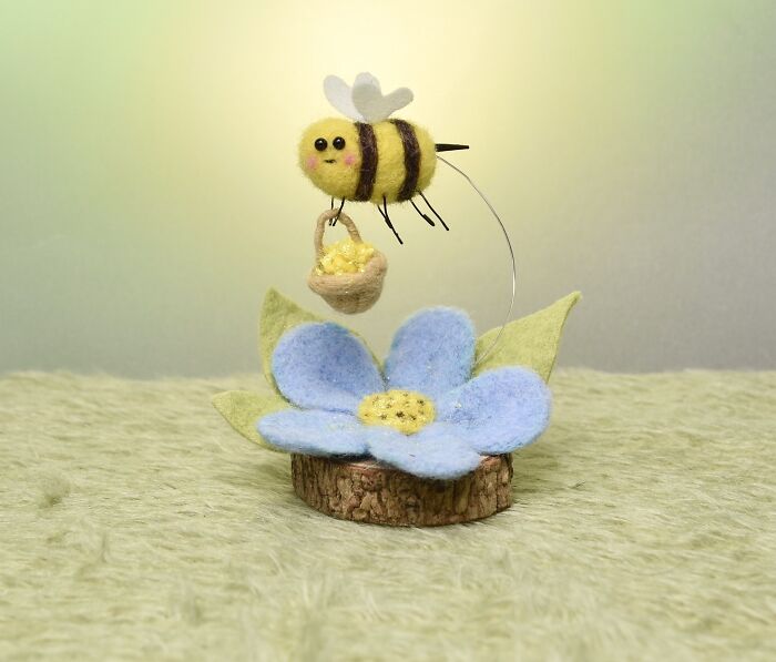 Spring Flower Bee