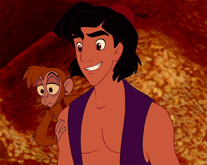 Aladdin with monkey