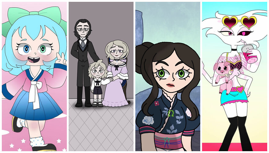 Childhood Doodles That Grew Into A Cast Of Illustrated Characters