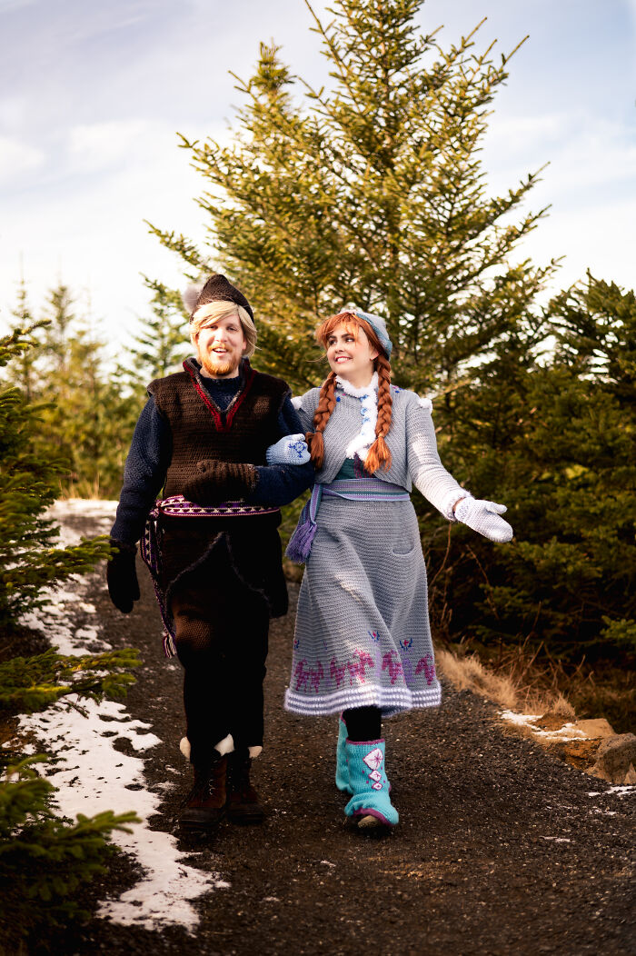 My Boyfriend Even Joined In And Made His Own Kristoff Cosplay!