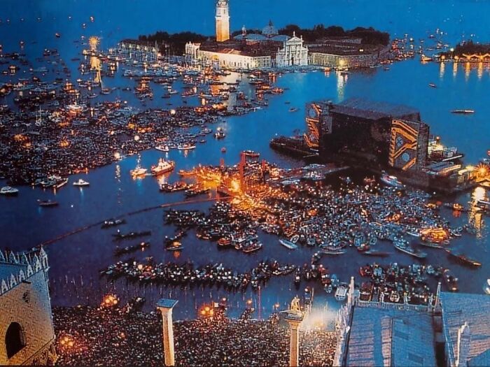 Concierto de Pink Floyd en Venecia en 1989