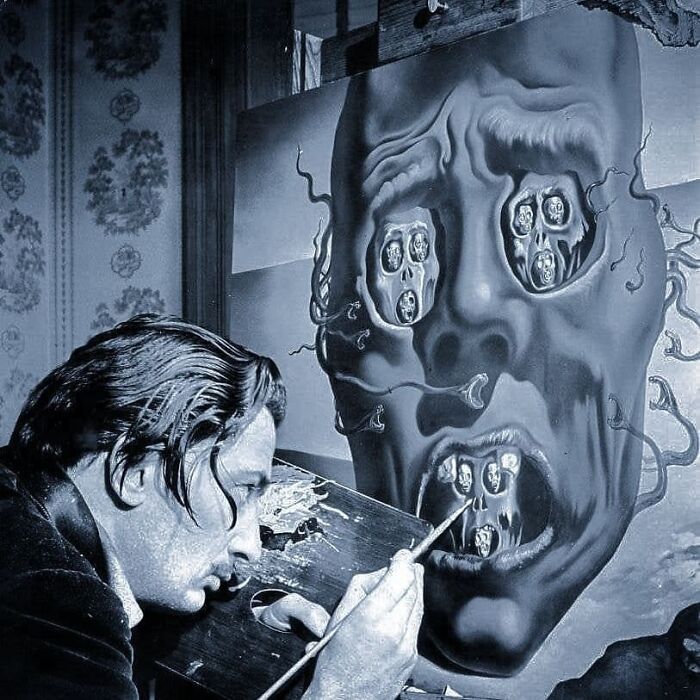 The Face Of War By Salvador Dali In 1941