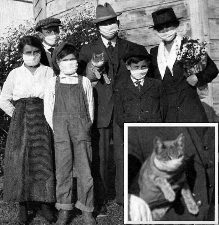 Spanish Flu, 1918. Family Portrait