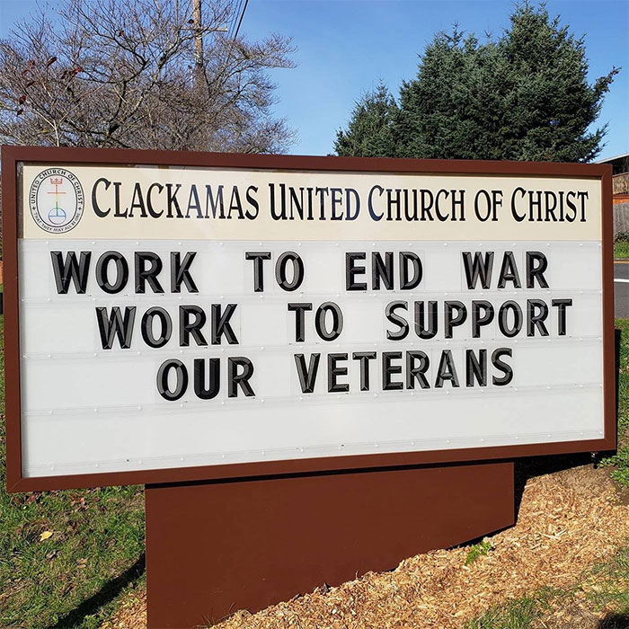 On This Veterans Day Work To End War. Work To Support Our Veterans