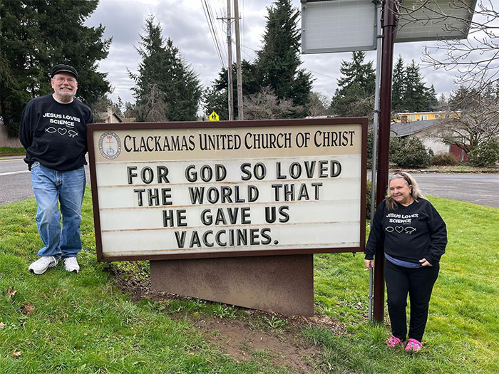 Erika And Jeff Want You To Know That For God So Loved The World That He Gave Us Vaccines