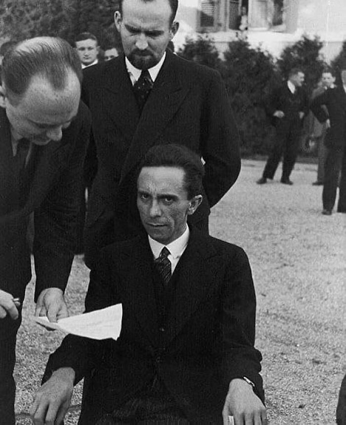 The Eyes Of Hate, 1933 Josef Goebbels, The Minister Of Propaganda For Germany During World War 2, And One Of The Most Notorious Anti-Semites In History, Looks At His Photographer With A Sinister Expression, After Just Learning That The Photographer Is Of Jewish Descent
