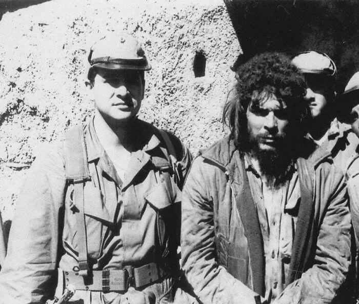 Felix Rodriguez And Che Guevara, Moments Before His Execution In Bolivia, 1967