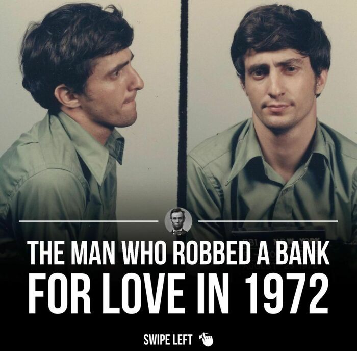 Mugshot Of John Wojtowicz Who Famously Tried To Rob A Bank In 1972 To Pay For His Wife Eden’s Gender Reassignment Surgery