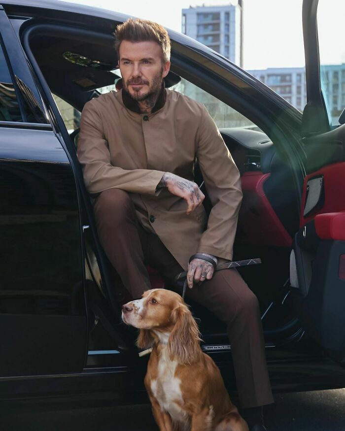 David Beckham With Winston