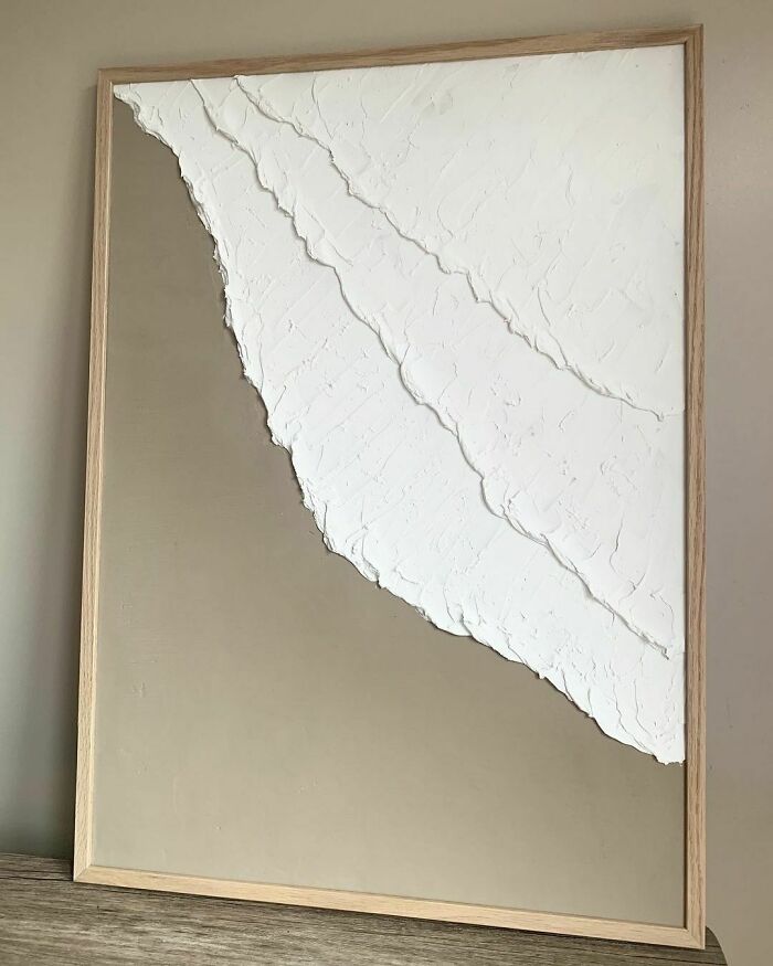 White and grey wall art 