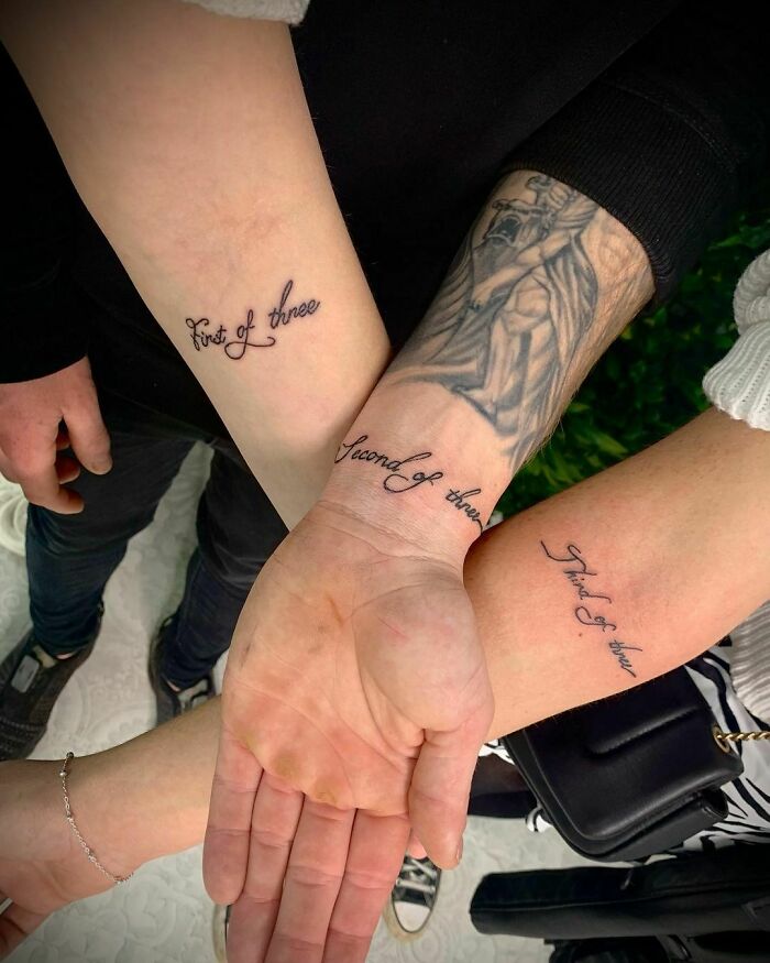 3 Matching Sibling Tattoos