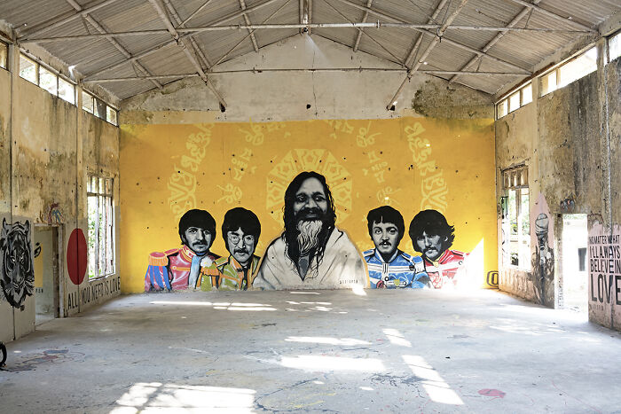 Lecture Hall, Beatles Ashram, Rishikesh, India