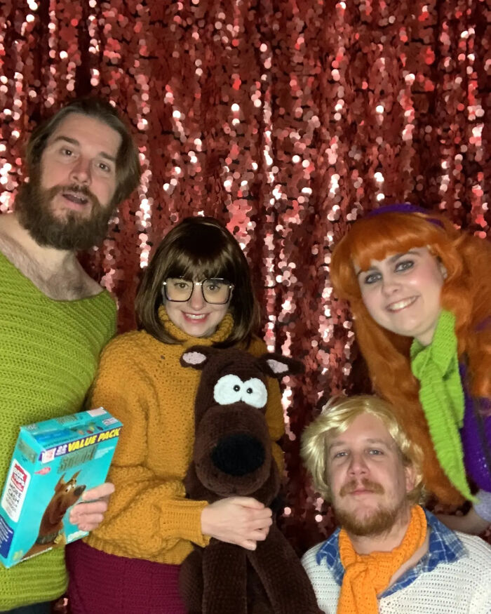 Last Halloween I Crocheted Outfits For My Friends And We Cosplayed The Scooby-Doo Gang (Complete With A Giant Crocheted Scooby-Doo!)