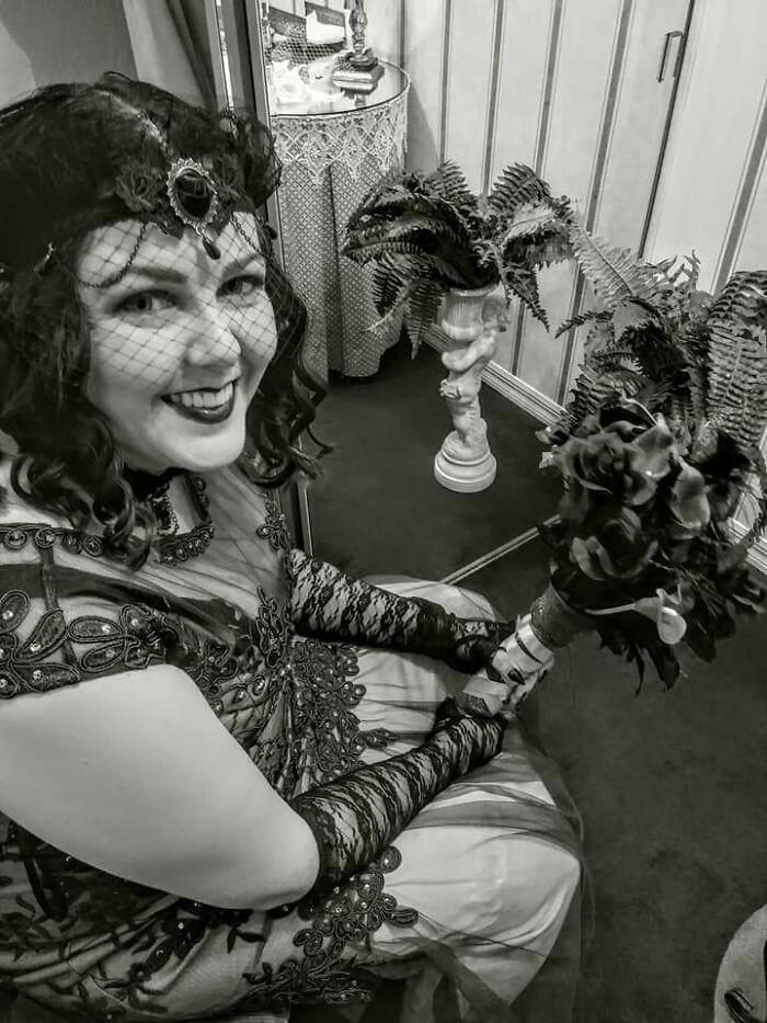 Black Lace Wedding Dress