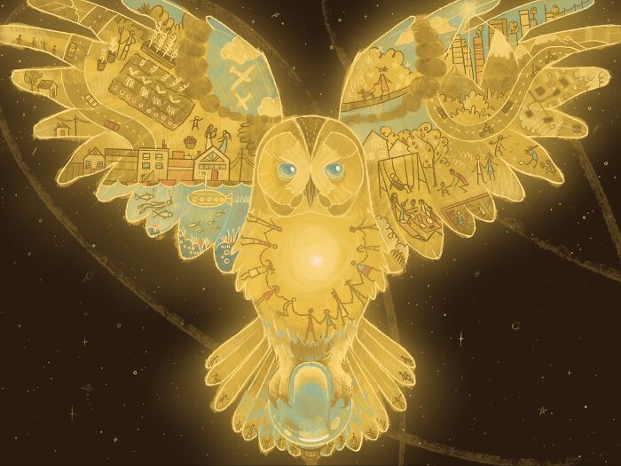 Golden Owl For The Black Arcs