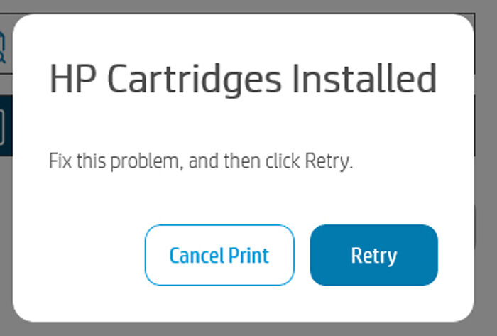 When I Try To Clean Printheads On My Hp Printer, This Warning Sign Comes Up