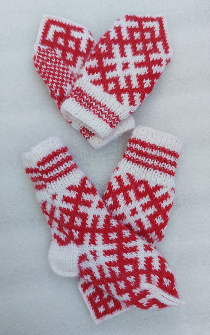 Mittens And Socks For The Baby