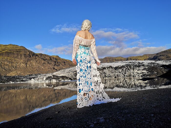 This Cape Is Made With 74 Unique Snowflakes