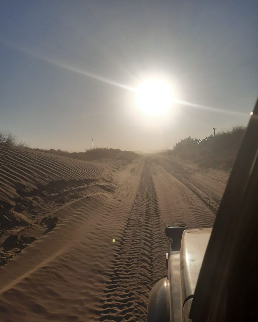 Sunset In Desert