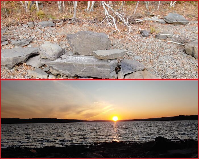The Stone Throne By Lake Wallenpaupack. It's Facing West So It's A Perfect View Of The Sunset