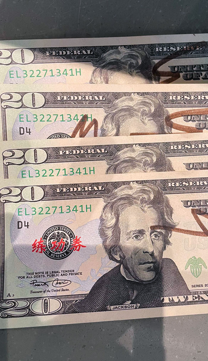 I Work At Starbucks, And Someone Tried To Pay With These $20 Bills Today