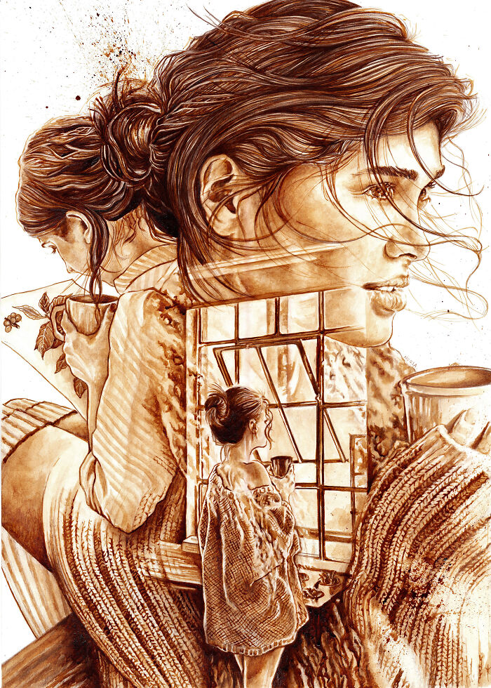 "Coffee Experience", Artwork For The "Coffee Art Project", Show Held During The "London Coffee Festival" (2017)