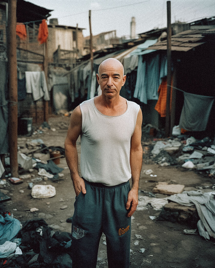 I Used AI To See What Some Of The Richest People In The World Might Look Like If They Were Poor (7 Pics) I Used AI To See What Some Of The Richest People In The World Might Look Like If They Were Poor (7 Pics)