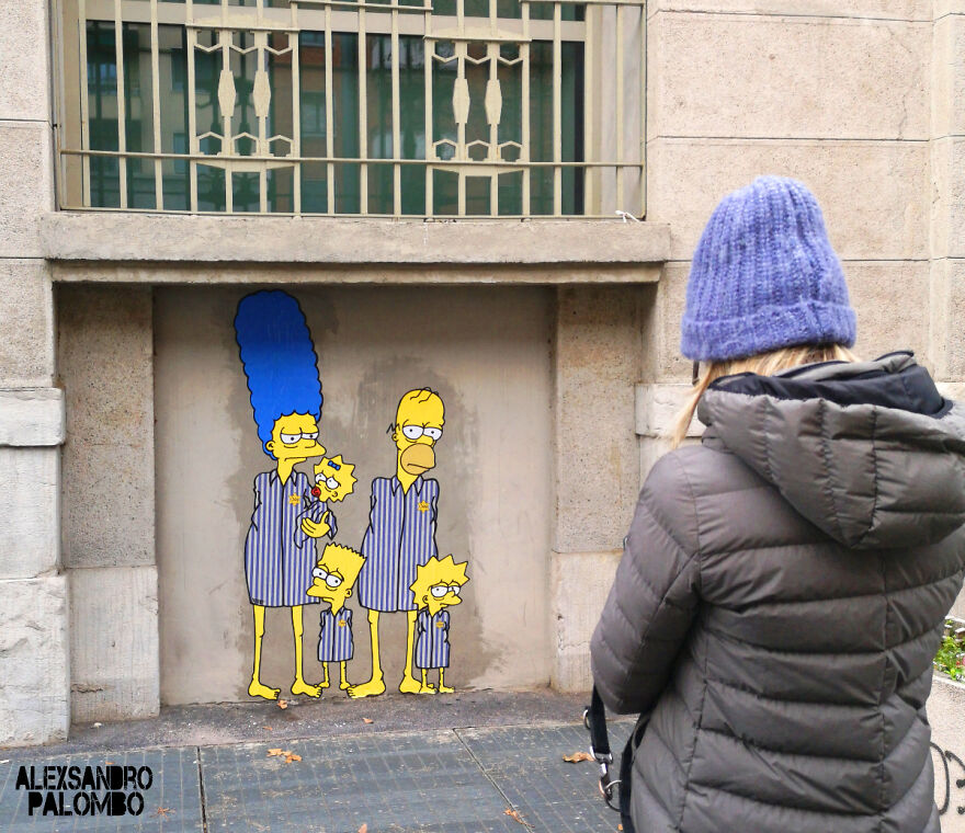 The Simpsons Holocaust Mural Was Targeted By 'Anti-Semitic' Vandalists At Shoah Memorial Museum In Milan (9 Pics) The Simpsons Holocaust Mural Was Targeted By 'Anti-Semitic' Vandalists At Shoah Memorial Museum In Milan (9 Pics)