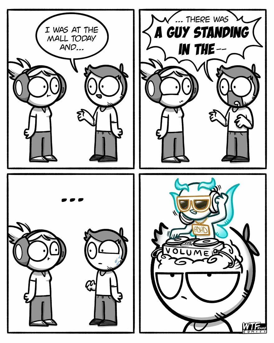 New Weirdly Funny Comics From Artists With Adhd That Are Impossible Not To Laugh