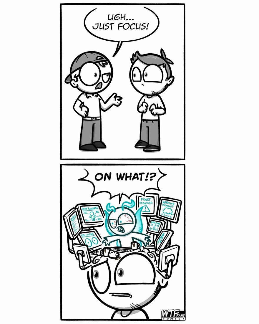 New Weirdly Funny Comics From Artists With Adhd That Are Impossible Not To Laugh