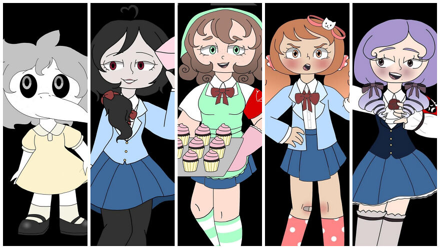 Childhood Doodles That Grew Into A Cast Of Illustrated Characters