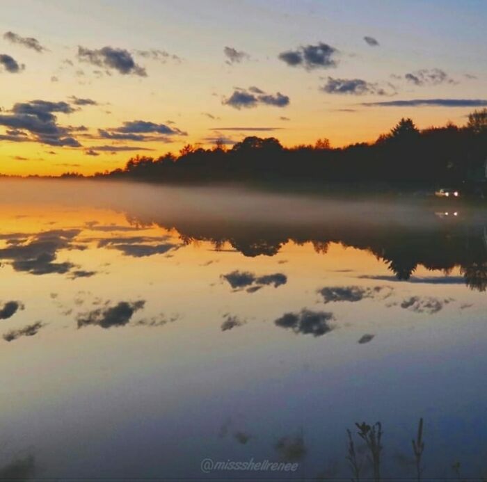 Sunset At Lake Atsion, New Jersey