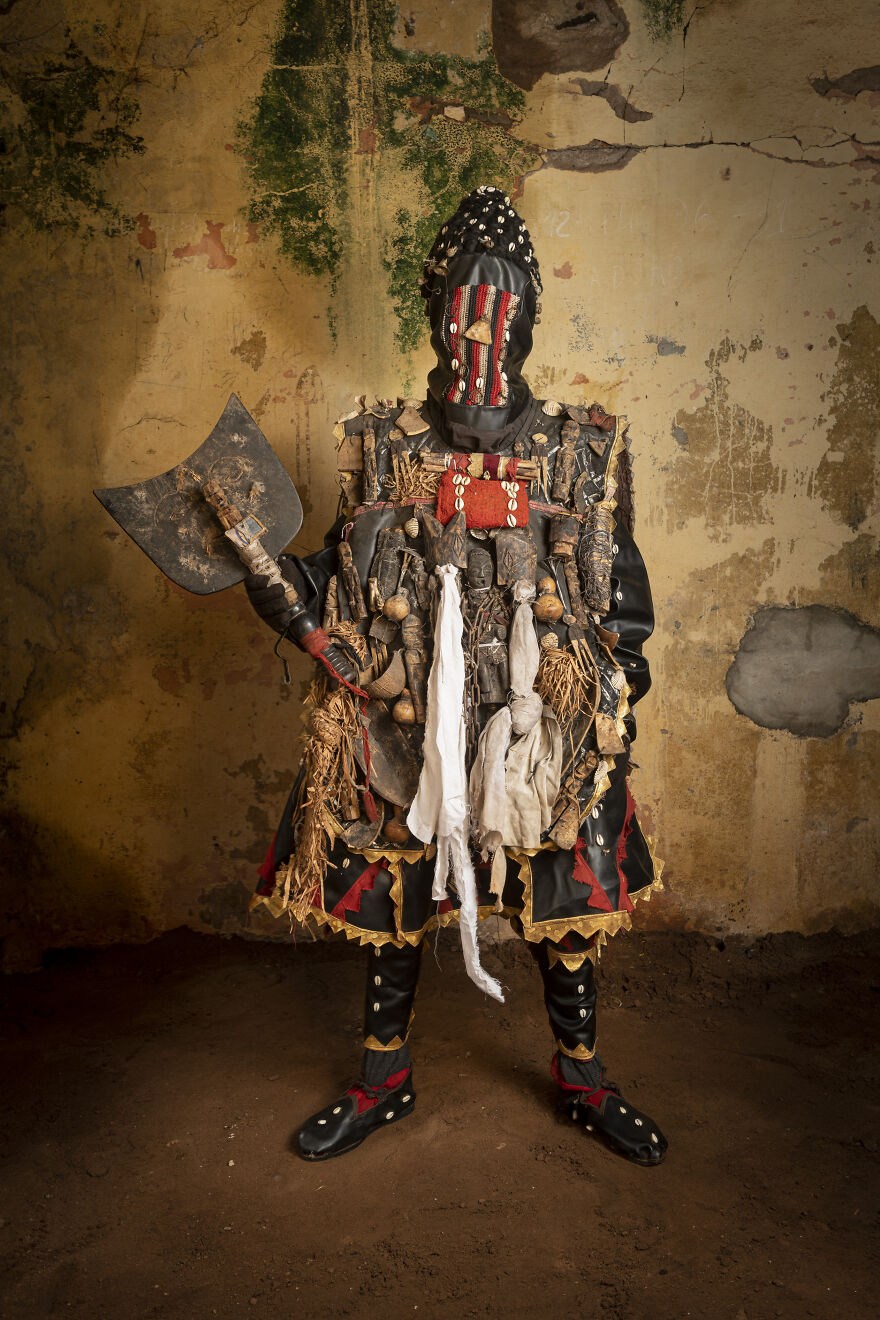 Portraiture, 3rd Place: Egungun Voodoo Society, Benin By Jean-Claude Moschetti