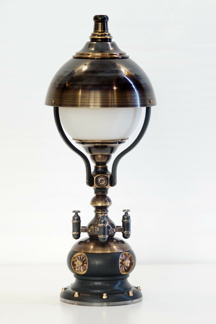 I Create Steampunk-Inspired Lamps By Combining The Past And The Future In An Aesthetically Pleasing, But Unique Style I Create Steampunk-Inspired Lamps By Combining The Past And The Future In An Aesthetically Pleasing, But Unique Style