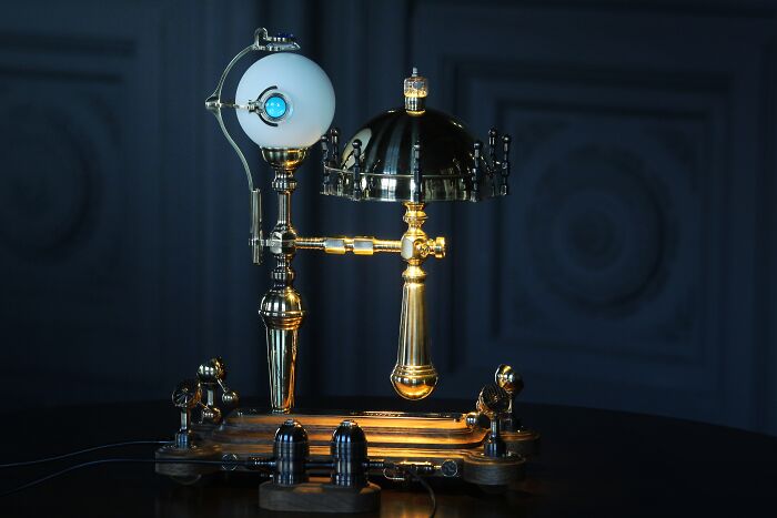 I Create Steampunk-Inspired Lamps By Combining The Past And The Future In An Aesthetically Pleasing, But Unique Style I Create Steampunk-Inspired Lamps By Combining The Past And The Future In An Aesthetically Pleasing, But Unique Style