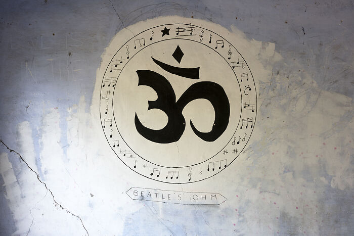 Musical Om (Dormitory Room), Beatles Ashram, Rishikesh, India