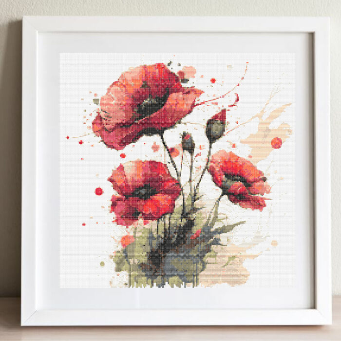 I Created Various Floral Cross Stitch Patterns (15 Pics)