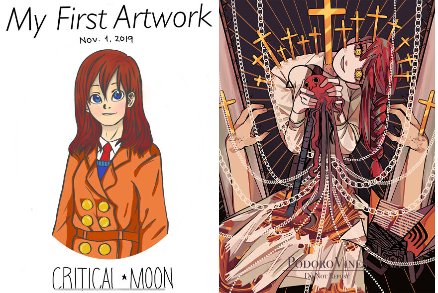 Twitter User Launches Challenge Where The Evolution In The Arts Of His Followers Has To Be Shown