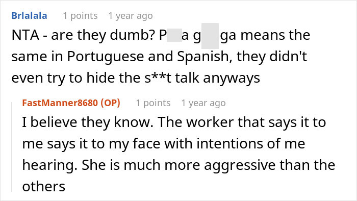 Workplace Drama Arises After Mexican Workers Mistakenly Assume Their New Coworker Doesn't Understand Spanish, Start Badmouthing Her Workplace Drama Arises After Mexican Workers Mistakenly Assume Their New Coworker Doesn't Understand Spanish, Start Badmouthing Her